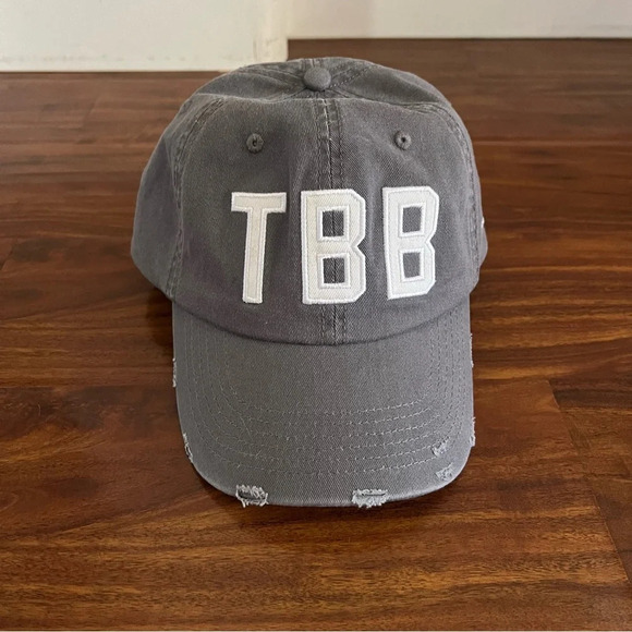 TBB Team Beachbody Grey Distressed Baseball Hat - Picture 1 of 9